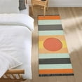 thumbnail image 3 of Yayeee Runner Rug for Bedroom 2'x6' Machine Washable Hallway Non Slip Mat, Stripes and Circle, 3 of 8