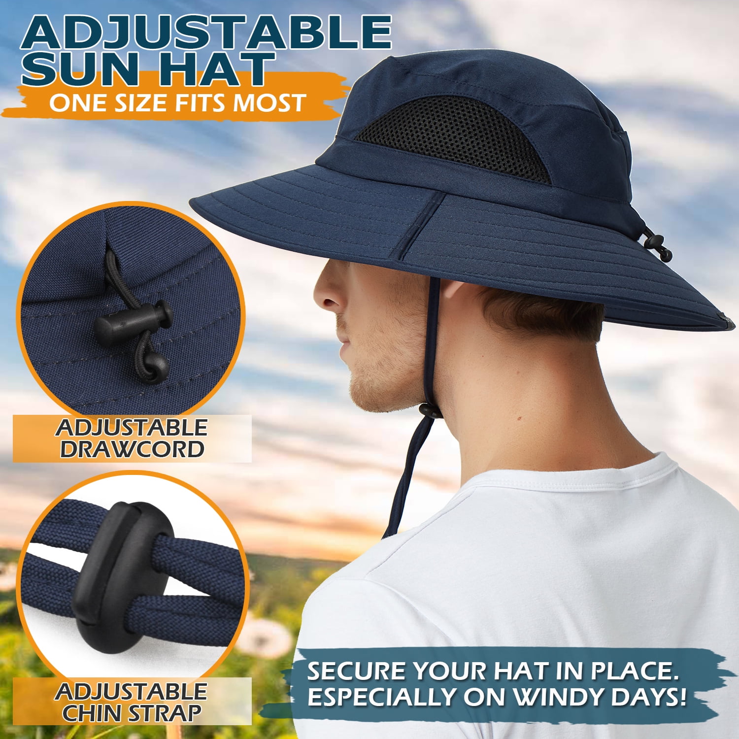 Buy EINSKEY Sun Hat for Men/Women, Waterproof Wide Brim Bucket Hat Foldable  Boonie Hat for Fishing Hiking Garden Safari Beach Online at desertcartCyprus