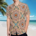 thumbnail image 5 of High Quality Hawaiian Shirts for Men Short Sleeve Aloha Beach Shirt Floral Summer Casual Button Down Shirts Blouses KFSZWH, 5 of 7
