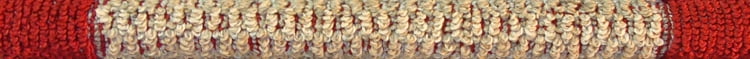 Mainstays Faux Sisal Indoor Hallway Runner Rug, Red, 1'9"x5'