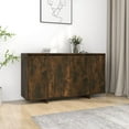 thumbnail image 1 of vidaXL Sideboard Smoked Oak 135x41x75 cm Engineered Wood, 1 of 5