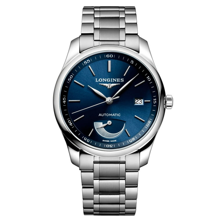 Longines Master Collection Power Reserve Automatic Stainless Steel Blue Dial Date Mens Watch L2.908.4.92.6