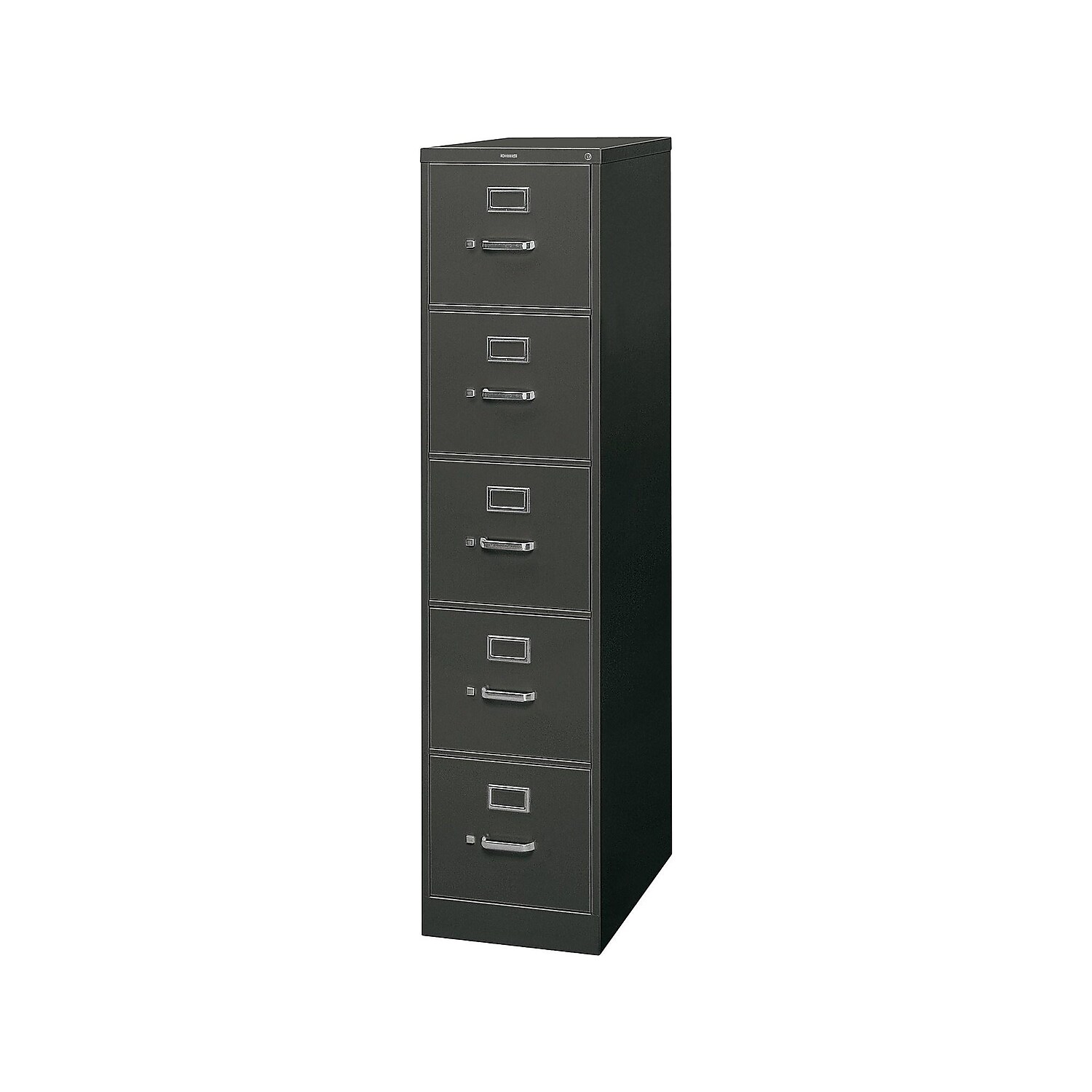HON 5-Drawer Filing Cabinet - 310 Series Full-Suspension Letter File Cabinet, 26-1/2d, Black (H315) - image 3 of 5