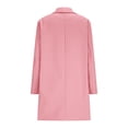 thumbnail image 5 of Breezora Girls Spring Coat Mid Length Trendy Fleece Lined Top Comfortable Wind Resistant Outerwear for School 150 Size Pink, 5 of 6