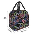 thumbnail image 3 of Disketp Snake And Flower for Insulated Lunch Bag for Women and Men, Perfect for Work, Hiking, Picnic, 3 of 8