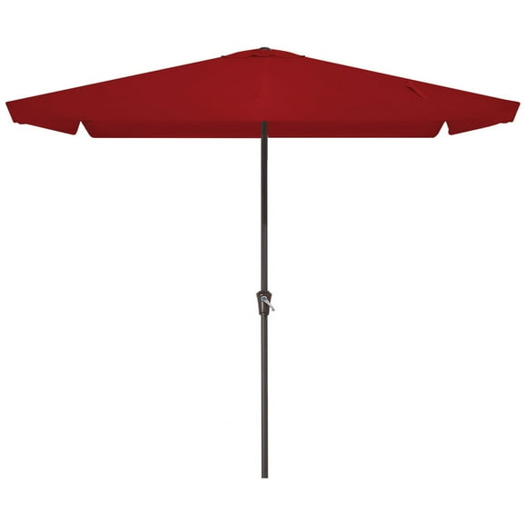 8*10ft Rectangular Patio Market Umbrella with Sagging Edge，UV Risistance,Crank & Tilt