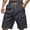 Navy, variant on DeHolifer Men Cargo Shorts Plus Size Solid Color Drawstring Elastic Waist Summer Lightweight Shorts with Multiple Pockets Army Green 3XL