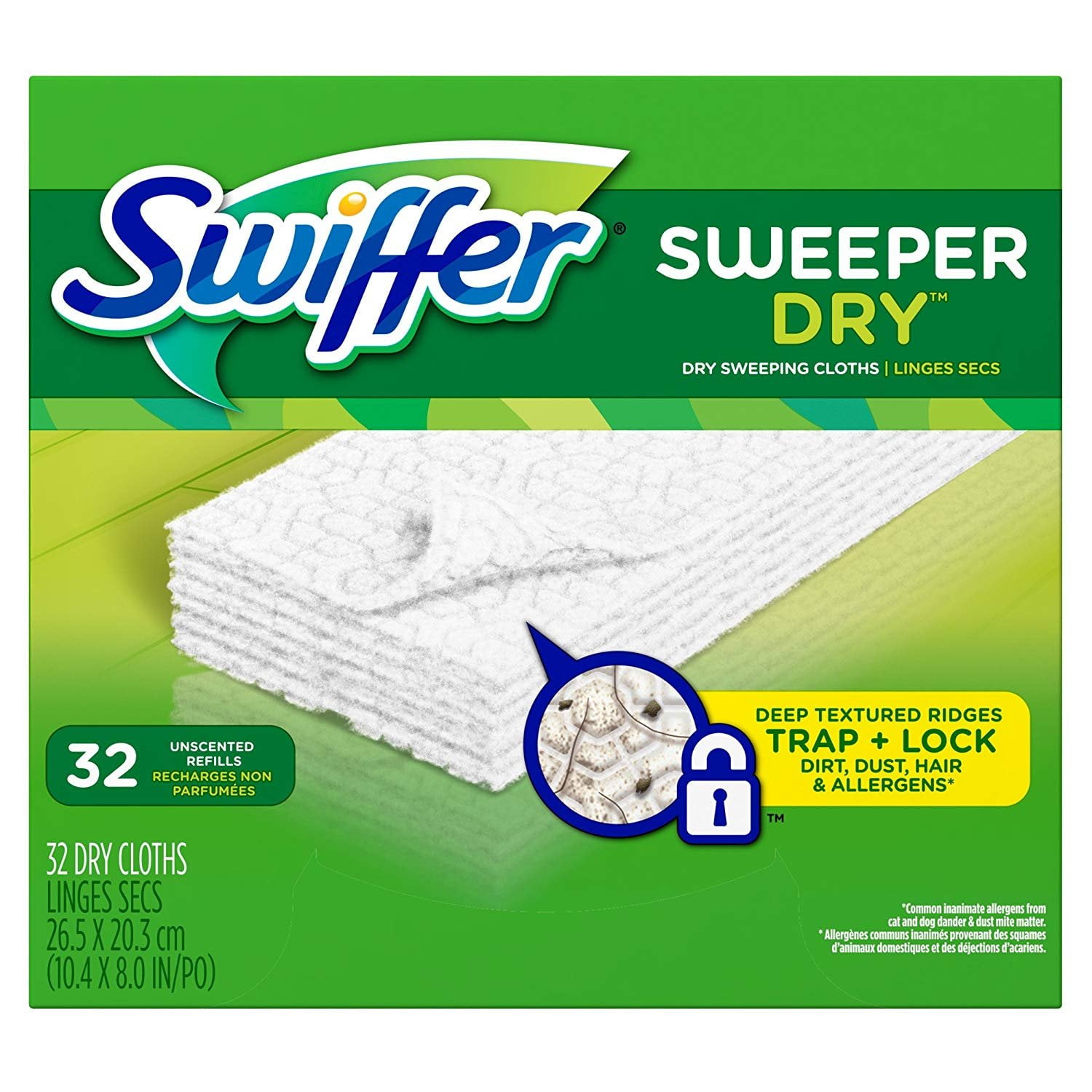 6X 10ct/pk=60 SCRUB BUDDIES WET SWEEPER CLOTH Quilted Texture REFILL FIT SWIFFER 