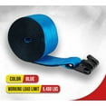 thumbnail image 2 of 4"x40' Heavy Duty Winch Straps with Flat Hook WLL# 5400 LBS - 4 Pack Flatbed Tie Down Truck Straps - 4 Inch Cargo Control for Flatbed Truck Utility Trailer (Blue), 2 of 9
