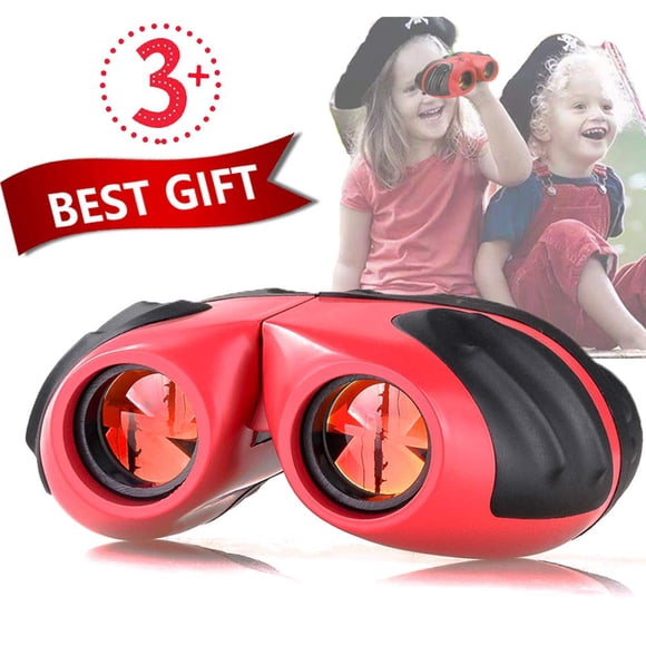 Binoculars for Kids - Best Toy Gift for 3-10 Year Old Boys Girls, Compact Shockproof Small Outdoor Spotting Telescope for Bird Watching, Camping and Hunting, High Quality Material
