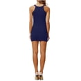 thumbnail image 5 of Womens Summer Tank Dress Crewneck Sleeveless Slim Fitting Bodycon Mini Dresses Beach Casual Party Dresses, 5 of 5