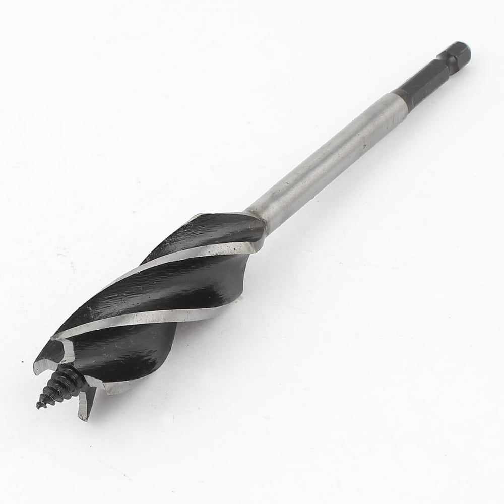 1/4" Shank 20mm Dia Woodworking Wood Quad Fluted Auger Drill Bit