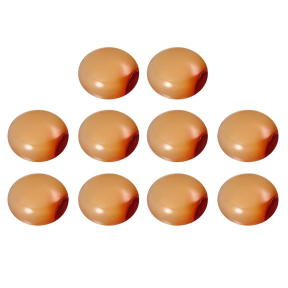 KAKOWELY Glass Cabochons 20pcs 1.2CM Carnelian Time Sticker Round Cabochons Patch Supplies for Jewelry Craft Making (Red)0.47"X0.47"X0.2"