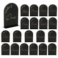thumbnail image 1 of Uxcell 20Pcs Cartel Arco Negro con Soporte, Soportes de Número de Mesa de 5"x7" (Números 1-20), 1 of 7