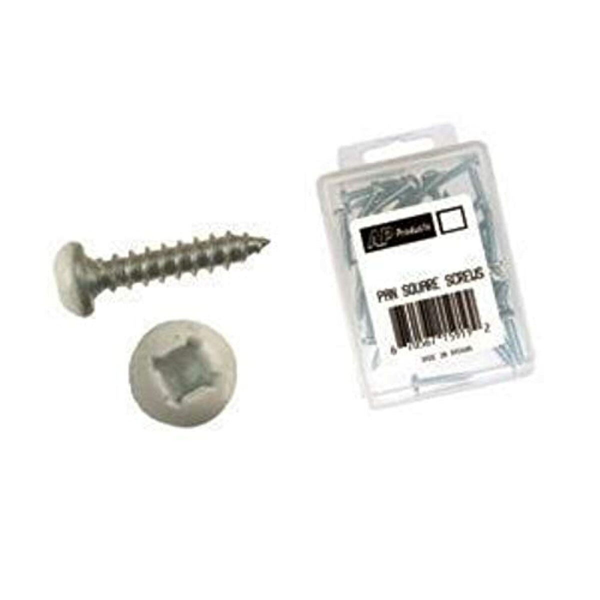 AP Products 012-PSQ50W8X3/4 White 8 X 3/4" Pan Head/Square Recess Screw 50 Pack - image 3 of 6