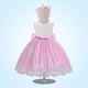 thumbnail image 1 of Vestido infantil de encaje de color a juego para bebé de un año, vestido de noche de princesa con lazo, 1 of 6