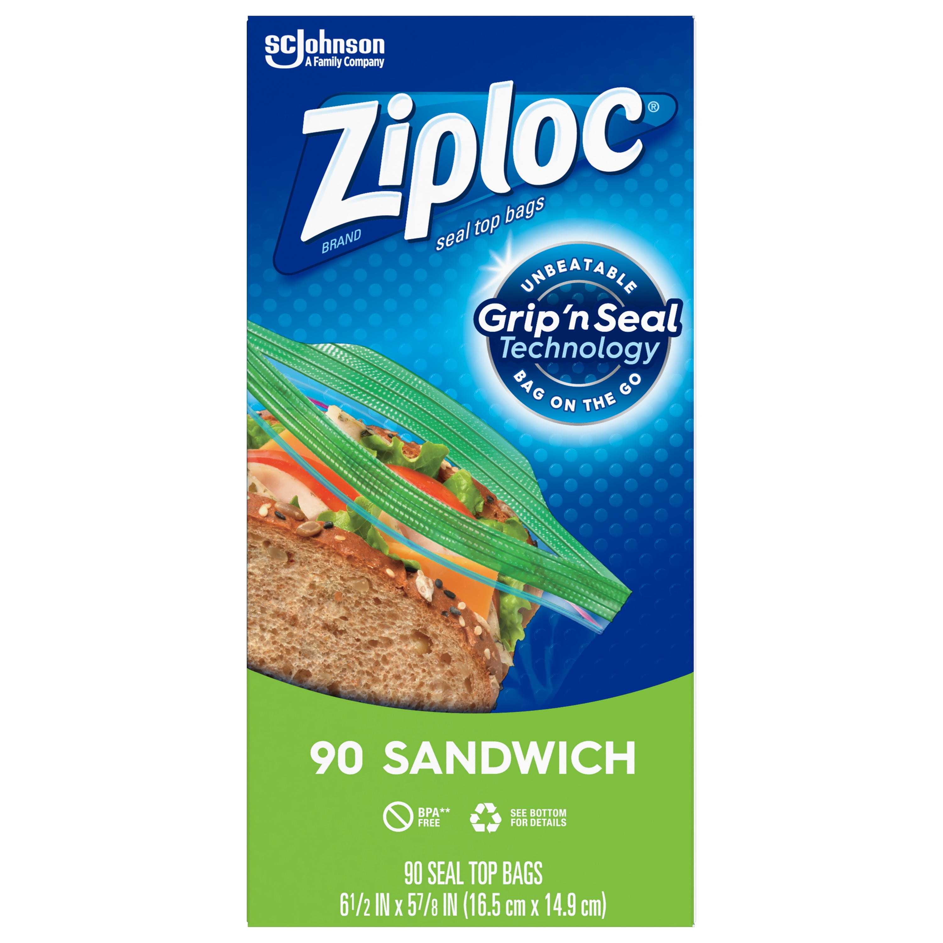 Ziploc sandwich bags