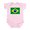 Petal Pink, variant on CafePress - Brazil Flag Body Suit - Baby Light Bodysuit, Size Newborn - 24 Months