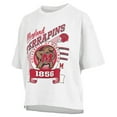 thumbnail image 2 of Women's Pressbox White Maryland Terrapins Rock & Roll Slub-T-Shirt, 2 of 3