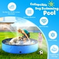 thumbnail image 6 of Niubya 97 x 16'' Foldable Dog Swimming Pool, Portable Bath Tub for Pets Indoor and Outdoor(Blue), 6 of 7