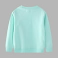 thumbnail image 4 of Babcutegg Kid Girls Sweatshirts Crew Neck Graphic Shirts Long Sleeve Fall and Winter Clothes for Girls Light Blue Size 5, 4 of 4