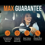 Max Advanced Brakes - Brake Kit for 2017-2021 Audi Q5 A4/allroad/Quattro A5 Quattro/Sportback w/13.31 Dia F Rotor Front Replacement Cross Drilled Disc Brake Rotors and Ceramic Brake Pads