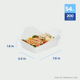 thumbnail image 4 of [200 ct] Karat White Take Out Containers #2 | 54 fl oz Fold-To-Go Paper Food Boxes, 4 of 15