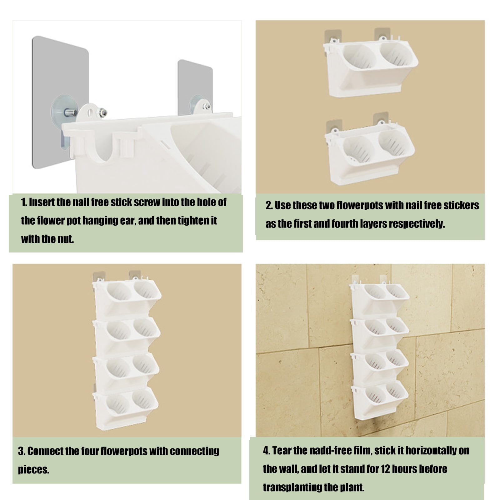 Creative SelfWatering Wall Planter for Small Spaces and Balcony Gardening Effective Planting Pots for Balcony