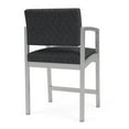 thumbnail image 5 of Lenox Steel Reception Waiting Room Hip Chair / Silver Steel / Dark Gray, 5 of 5