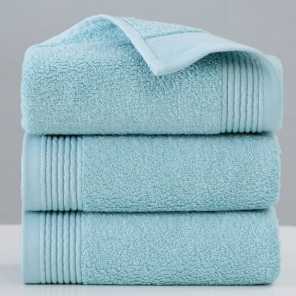 Nvzi -b 1pcs Bathroom Hand Towels, Home long-staple cotton Super Soft Highly Absorbent Hand Towel for Shower, Pool, Spa, Gym, Hand Towel for Daily Use 13.39x29.92inch (green)