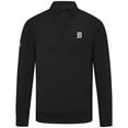 thumbnail image 2 of Men's Levelwear  Black Detroit Tigers Upright Insignia Tri-Blend Quarter-Zip Pullover, 2 of 3