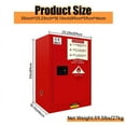 thumbnail image 6 of Lanfys Flammable Storage Cabinet12 Gallon Red, 18.11" x 23.23" x 35" Adjustable Shelf Flammable Cabinet, for Commercial Industrial Home Use, 6 of 7
