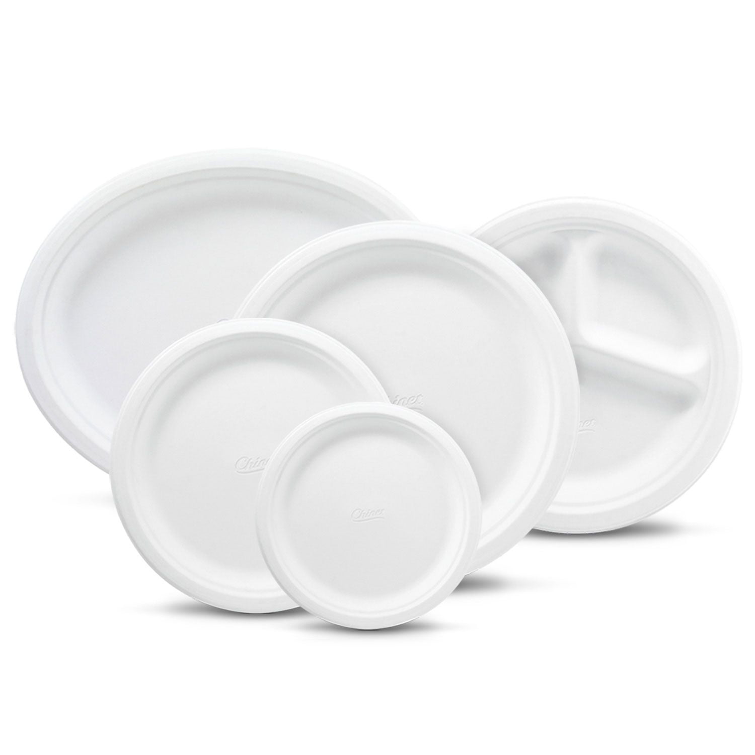 Chinet Classic White, Round Appetizer and Dessert Plates, 6.75 Inches, 70  Count