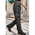 thumbnail image 6 of Womens Loose Fit Long Pants with Pockets Solid Color Casual Everyday Trousers Versatile Durable for Daily Wear, 6 of 8