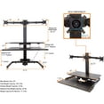 thumbnail image 6 of Stand Steady Techtonic | Electric Standing Desk Converter with 3 Monitor Mounts | Ergonomic Stand Up Desk Converter with Keyboard Tray Holds 3 Screens | Easy & Quiet Sit to Stand at Push of a Button, 6 of 9