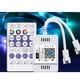 thumbnail image 2 of 5X DC12-24V 28 Teclas RF Controlador WiFi APP MúSica Control Remoto de Voz para WS2812B WS2811 RGB Tira de Luces LED Atenuador de Hogar, 2 of 4