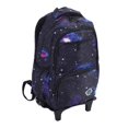 thumbnail image 1 of Rolling Backpack, Trolley Backpack Large Capacity Breathable Sturdy Lightweight with 2 Wheels for School, 1 of 7