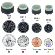 2.2 gpm Caché PCA Perlator Faucet Aerator Size Aerated Hidden Insert