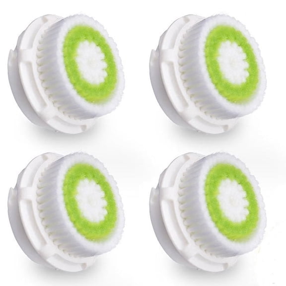 TreatMe100 Unisex 4-Pack Acne Facial Cleansing Brush Heads Synthetic Standard Size