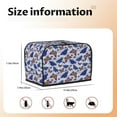 thumbnail image 5 of Honeii Butterflies1 Print 2 slice Toaster Cover, Two Slice Toaster Dust-proof Cover For Kitchen Small Appliance and Fingerprint Protection, 5 of 7