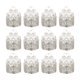 thumbnail image 4 of 12 piezas de cajas de almacenamiento de dulces Cajas de embalaje Jares Accesorios Favores de boda contenedores de bocadillos para eventos Suministros Cisne plateado, 4 of 8