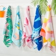 thumbnail image 2 of Great Bay Home Vibrant Prints Soft Cotton Beach Towel (30" x 60", Beach Balls), 2 of 7