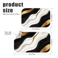 thumbnail image 3 of Black and Gold Marble Pattern Bath Mat Set Of 2,Non-Slip Rug for Bathroom,Kitchen,Bedroom,Entrance, 30x17 and 23.5x15.7 Inches, 3 of 5