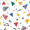 Colorful Geometric, variant on Yayeee Runner Rug for Bedroom 2'x6' Machine Washable Hallway Non Slip Mat, Beige Triangles