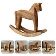 thumbnail image 5 of Wooden Rocking Horse Beige Home Owners Living Room 1Pack 7.5X6.3X2.4In, 5 of 5