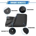 thumbnail image 3 of Unique Bargains Mud Flaps Kit for Toyota Tacoma 2016-2023 Black Front and Rear Splash Guards with OEM Fender Flares, 3 of 6