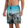 thumbnail image 2 of Stray Kids Men's Swim Trunks Quick Dry Beach Board Shorts with Pockets Mesh Lining Bathing Suits, 2 of 7