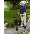 Drive Medical Rollator Adjustable Height / Folding Aluminum 300 lbs
