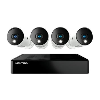 Night Owl 8-Ch. DVR with 1TB Hard Drive & 4 Wired 1080p Cameras