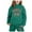Dark Green, variant on Huowey Children's Fashion Casual Printed Long Sleeved Hooded Top Hoodie Pants Suit